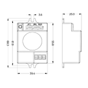 Microwave sensor for LED ceiling lamp 360°/180°, 8 m