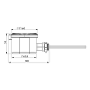 Microwave dimmable sensor 1-10V DC, 360°, IP65, 10m