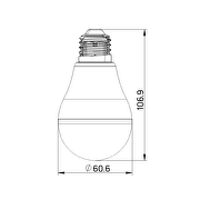 LED bulb with Photocell 6W, E27, 220-240V AC