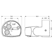 Motion sensor for surface mounting, 9m, 2xPIR, IP65