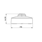 Microwave sensor for surface mounting 360°, 1200W/300W, 9m, IP20