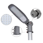 LED street lamp 20W, 4000K, 220V-240V AC, IP66