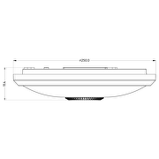 LED ceiling lamp with PIR motion sensor, round, white, 15W, 4000K, 220-240V AC, IP20