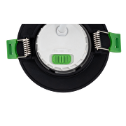 LED downlight for building-in, dimmable, black, 6W, 3000K/4000K/6500K, 220-240V AC, IP44