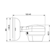 PIR motion and presence sensor for wall/ceiling mounting, 360°, 12m, IP65