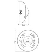 Motion sensor for surface mounting