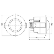 Microwave sensor for building-in 360°